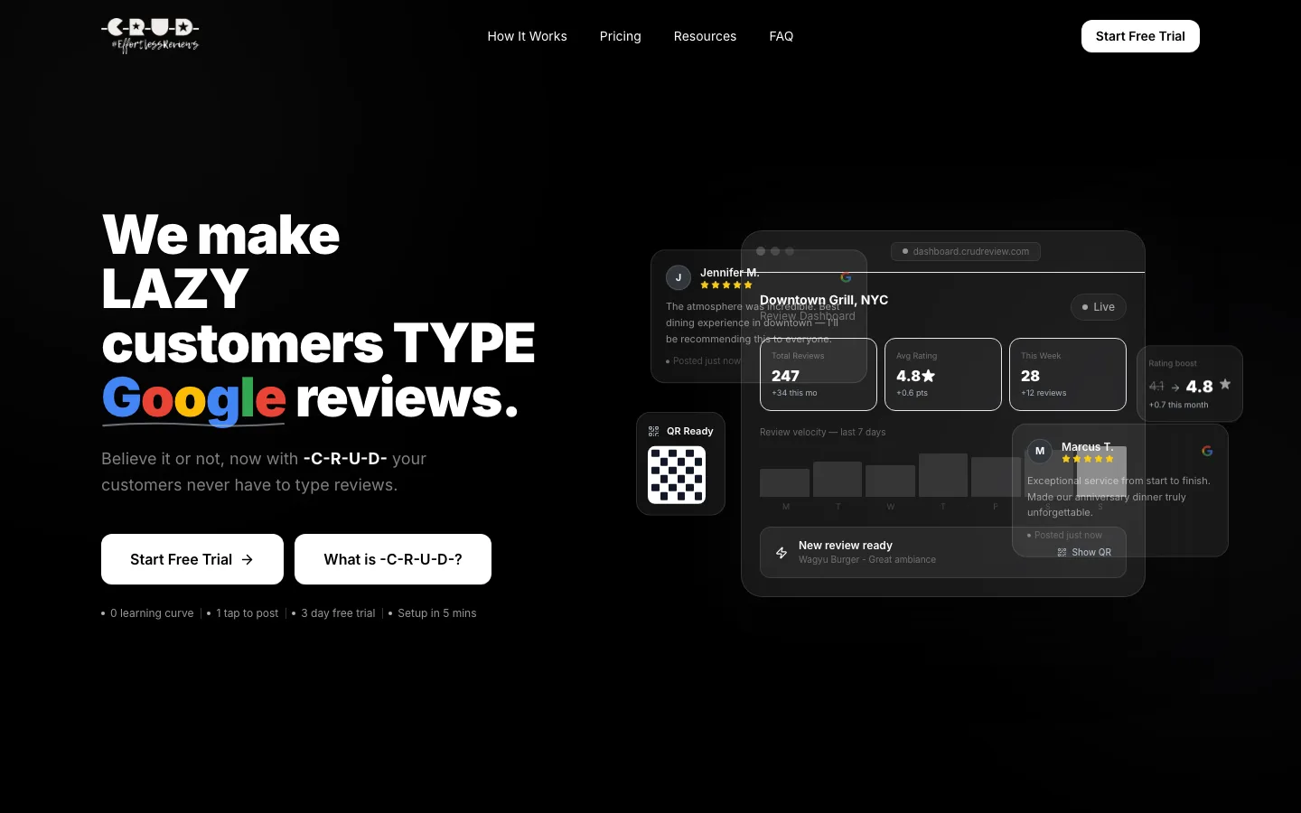 CRUD Review screenshot