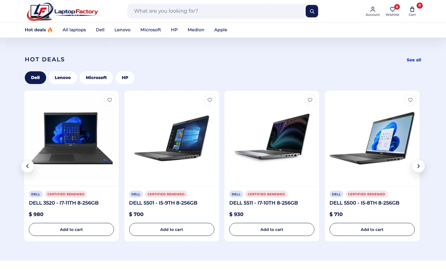 Laptop Factory, Hot deals
