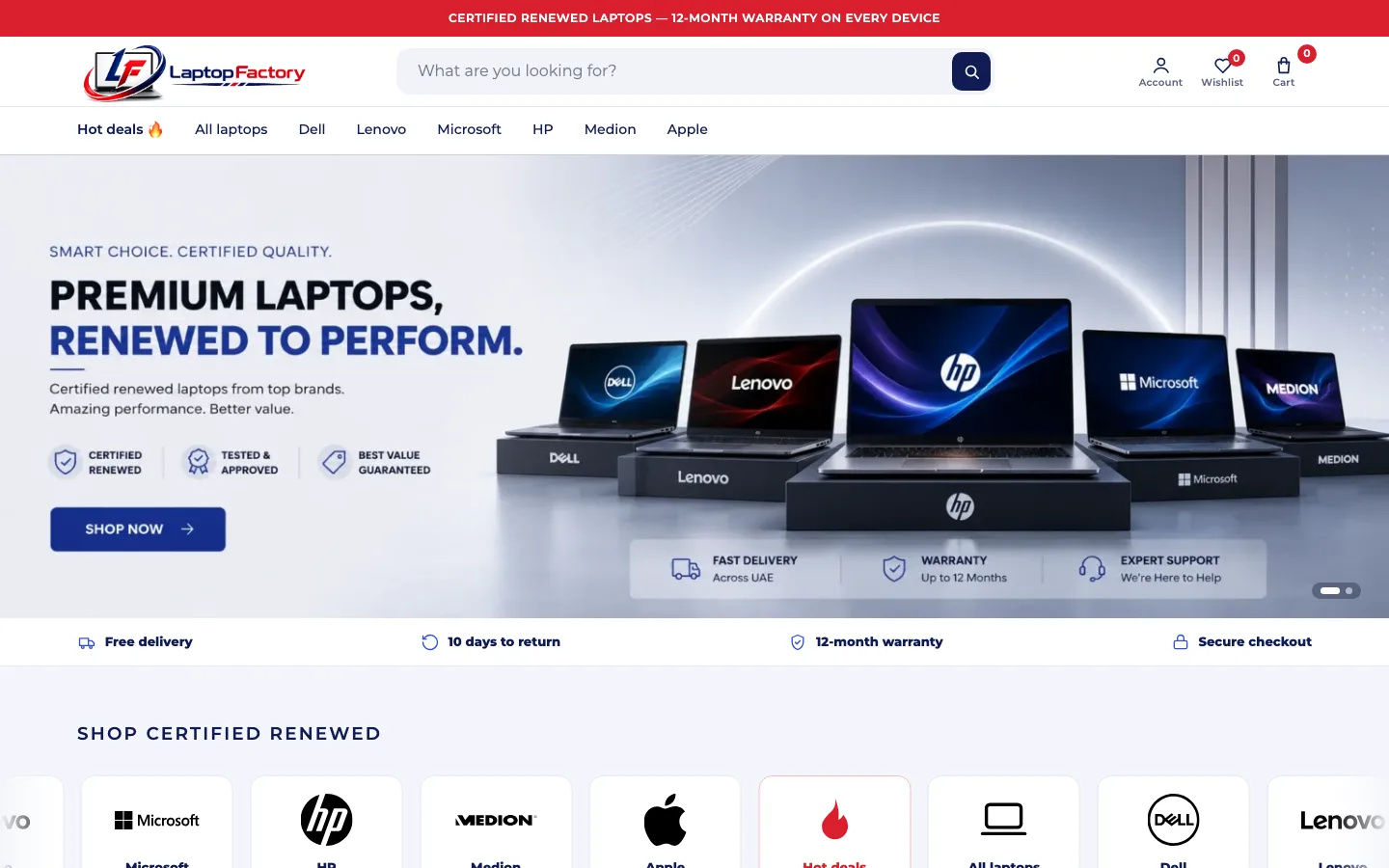 Laptop Factory project preview